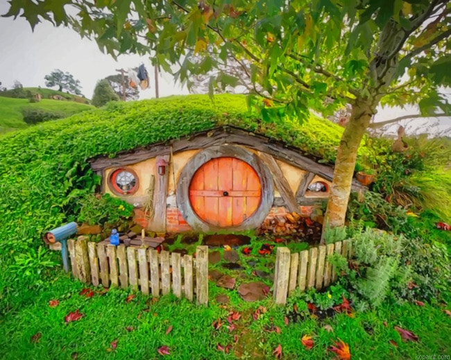 Hobbit Hole New Zealand New Painting By Numberss.png