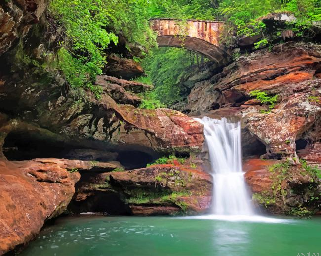 Hocking Hills State Park Ohio New Painting By Numberss.png