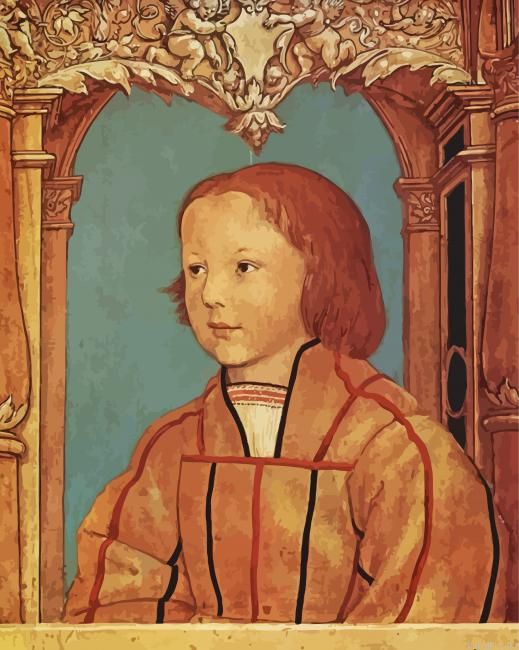 Holbein Boy With Blond Hair Paint By Numbers