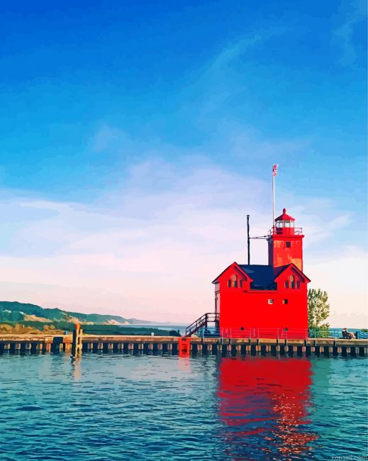 Holland Michigan Lighthouse Painting By Numberss.png