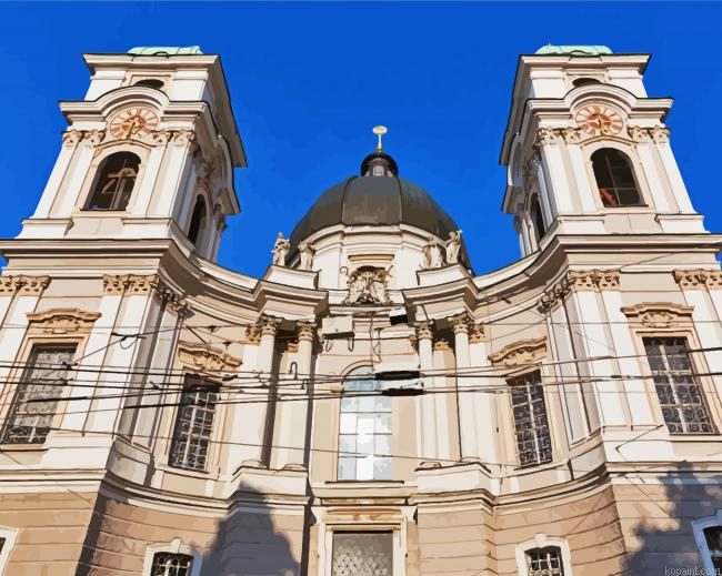 Holy Trinity Roman Catholic Church Salzburg Painting By Numberss.png