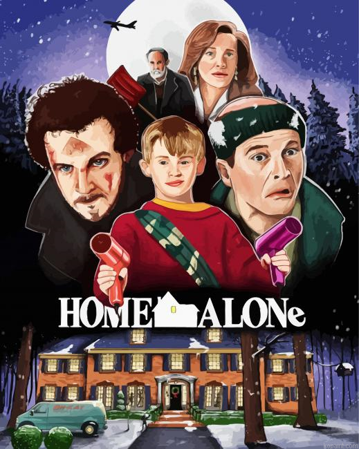 Home Alone Movie Poster Paint By Numbers