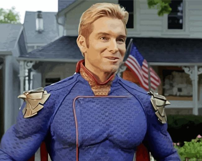 Homelander Movie Character Painting By Numberss.png