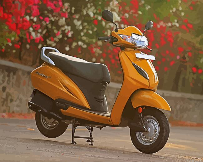 Honda Activa Motorcycle Painting By Numberss.png