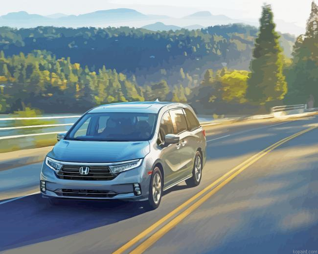 Honda Odyssey In Road Painting By Numberss.png