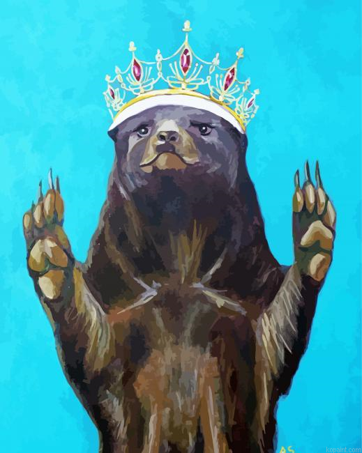 Honey Badger Art Painting By Numberss.png