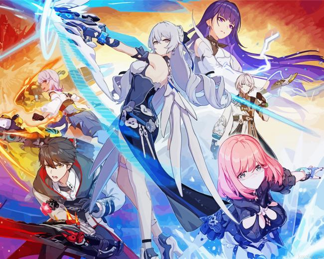 Honkai Impact Paint By Numbers