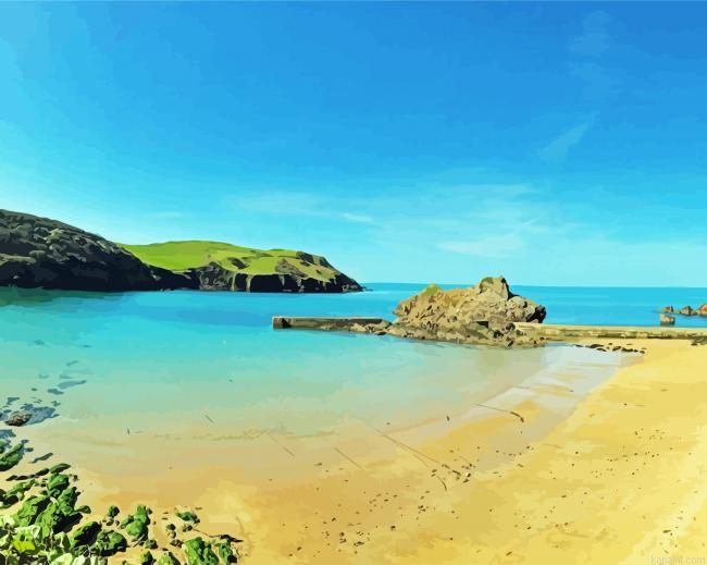 Hope Cove Beach Paint By Numbers