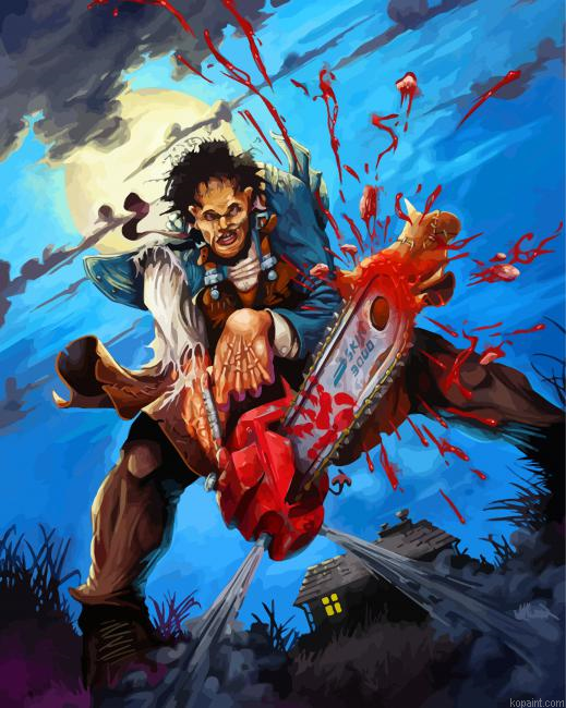Horror Movie Leatherface Paint By Numbers