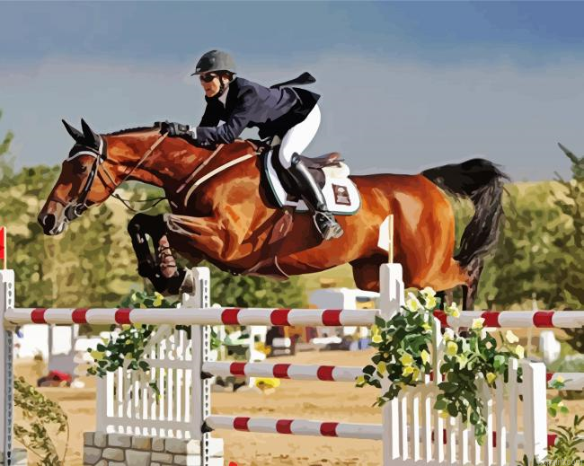 Horse Ride Event Show Painting By Numberss.png