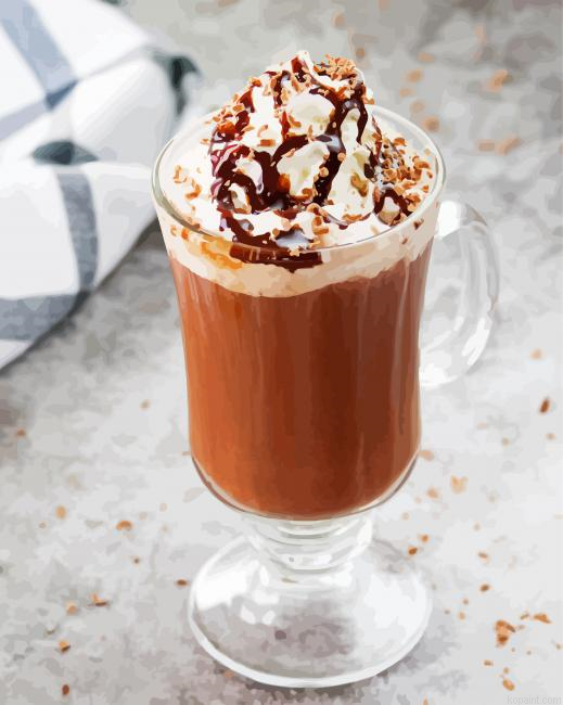 Hot Chocolate Coffee Paint By Numbers