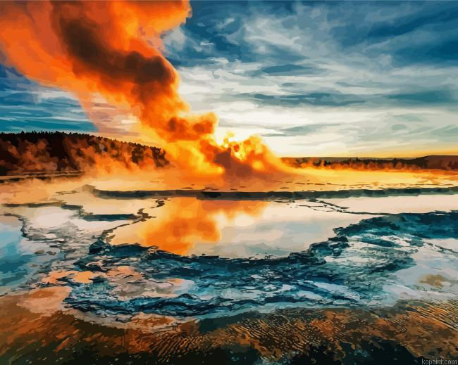 Hot Springs At Sunset Painting By Numberss.png
