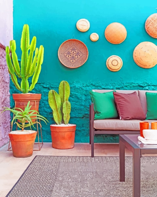House Garden Aesthetic Painting By Numberss.png