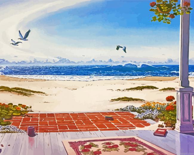 House Porch By The Sea Paint By Numbers