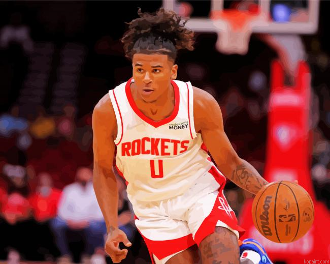 Houston Rockets Basketballer Painting By Numberss.png