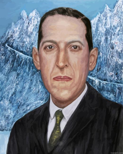 Howard Phillips Lovecraft Art Painting By Numberss.png