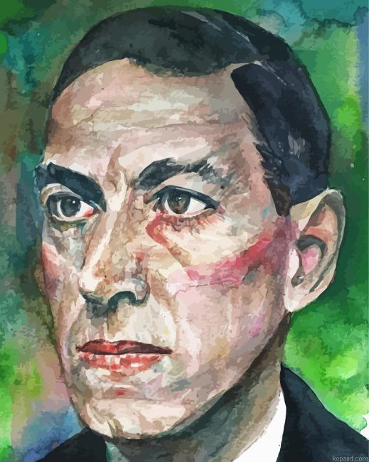 Howard Phillips Lovecraft Portrait Painting By Numberss.png