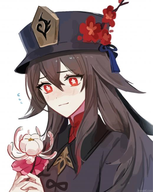 Hu Tao Painting By Numberss.png