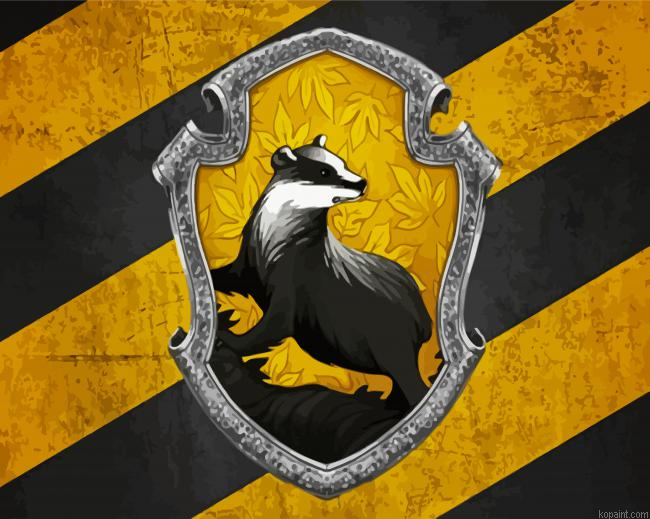 Hufflepuff Logo Painting By Numberss.png