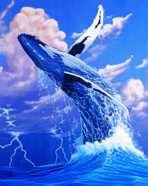 Humpback Whale Jumping Painting By Numberss.png