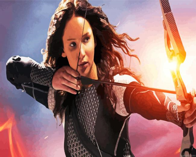 Hunger Games Katniss Everdeen Painting By Numberss.png