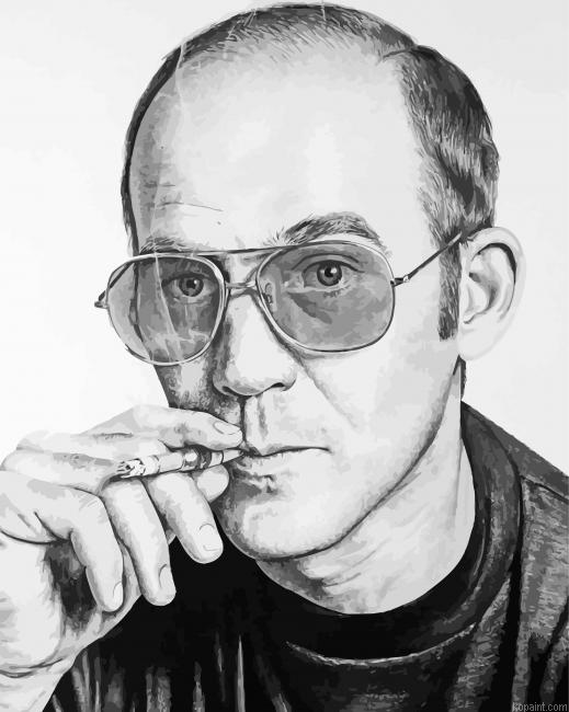 Hunter S Thompson Art Painting By Numberss.png