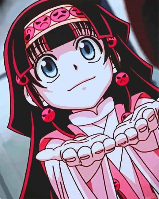 Hunter X Hunter Alluka Anime Painting By Numberss.png