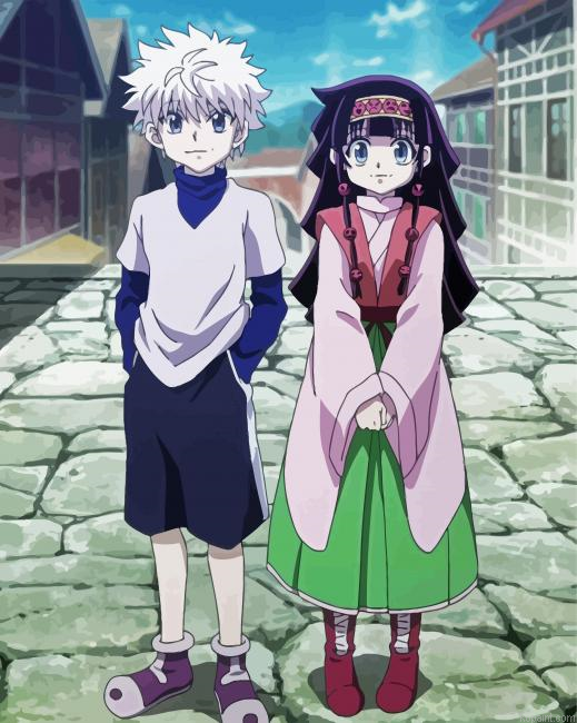 Hunter X Hunter Killua And Alluka Painting By Numberss.png