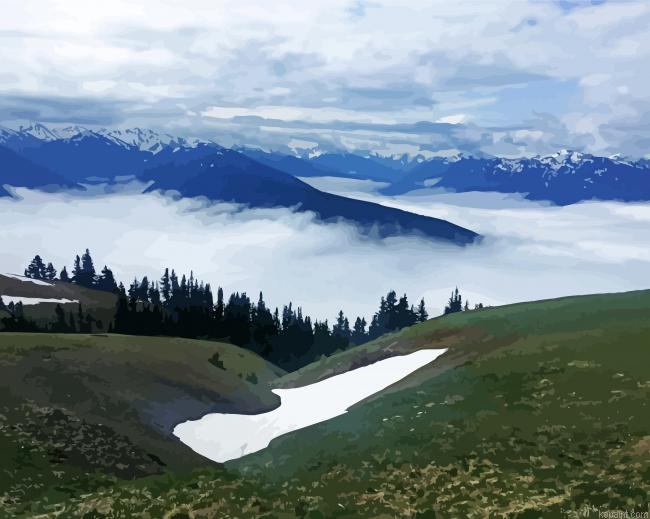 Hurricane Ridge Paint By Numbers
