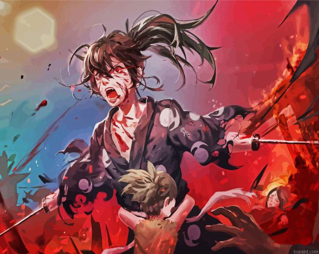 Hyakkimaru Dororo Anime Paint By Numbers
