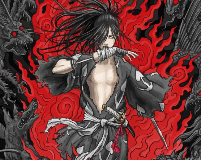 Hyakkimaru Dororo Painting By Numberss.png