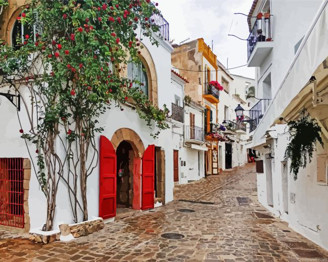 Ibiza Old Streets Painting By Numberss.png