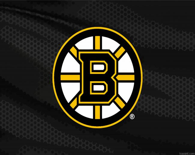 Ice Hockey Bruins Logo Painting By Numberss.png