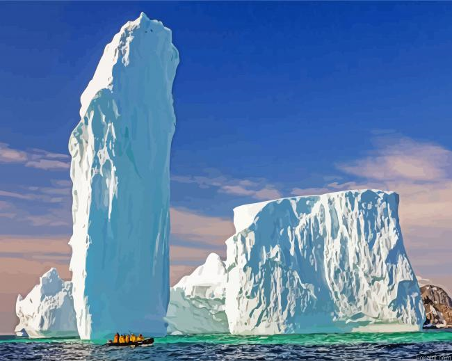 Ice Monolit In Antarctica Paint By Numbers
