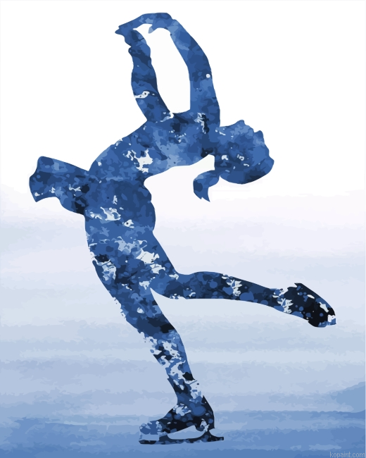 Ice Skater Girl Art Painting By Numberss.png