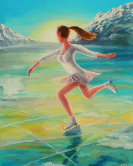 Ice Skater Woman Painting By Numberss.png
