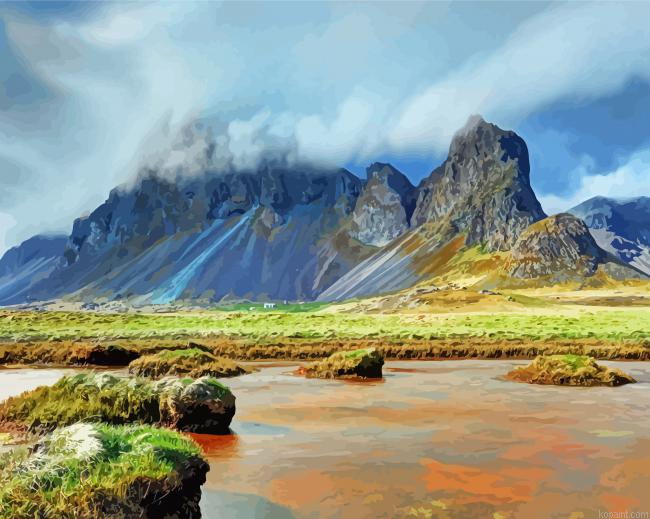 Iceland Landscapes Mountains Painting By Numberss.png