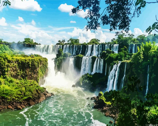 Iguazu National Park Argentina Painting By Numberss.png