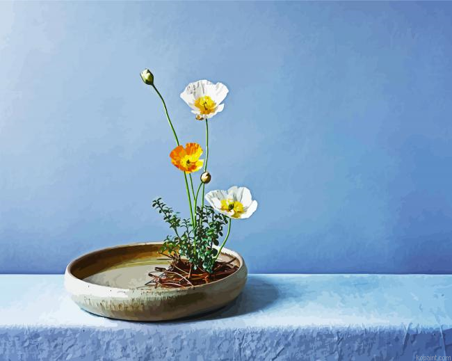 Ikebana Flowers Painting By Numberss.png