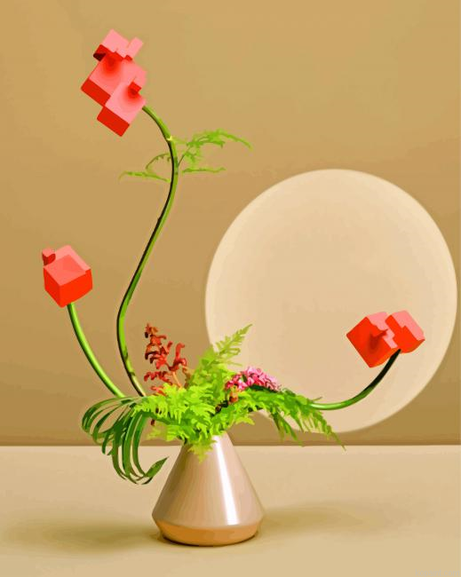 Ikebana Still Life Painting By Numberss.png