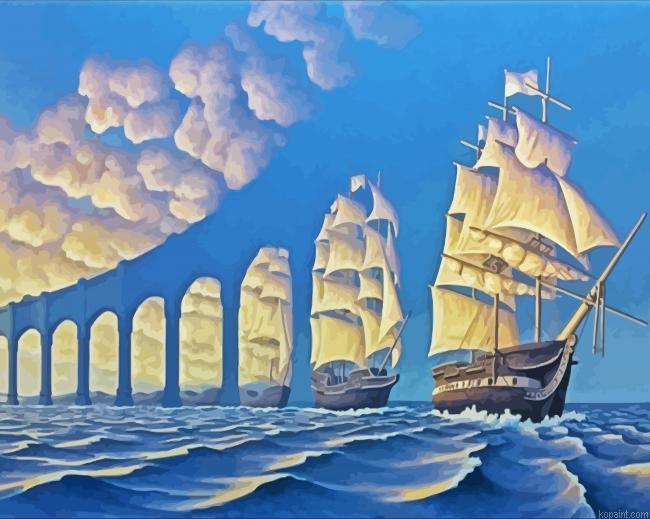 Illusion Sail Ships Painting By Numberss.png
