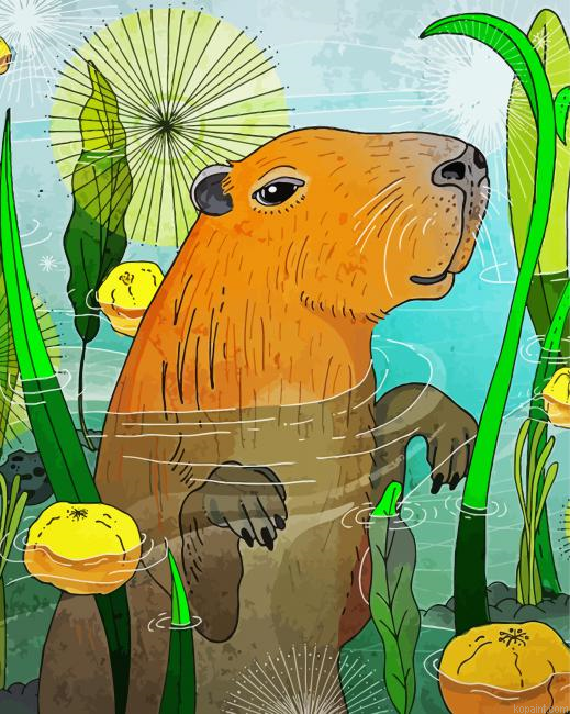 Illustration Capybara Paint By Numbers.png