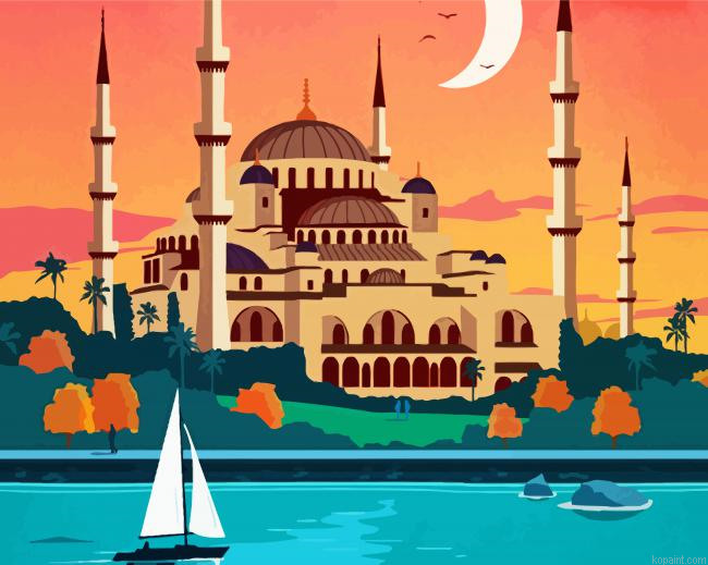 Illustration Hagia Sophia Mosque Painting By Numberss.png