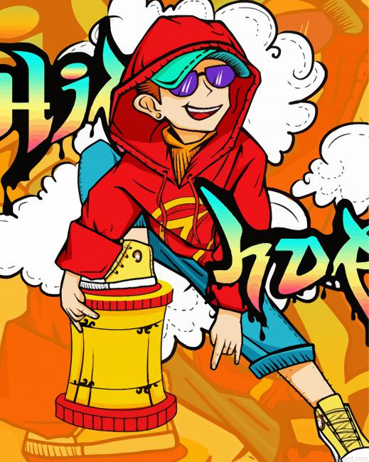 Illustration Hip Hop Dancer Painting By Numberss.png
