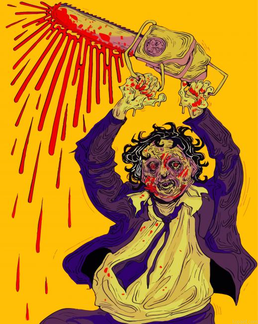 Illustration Leatherface Jackson Paint By Numbers