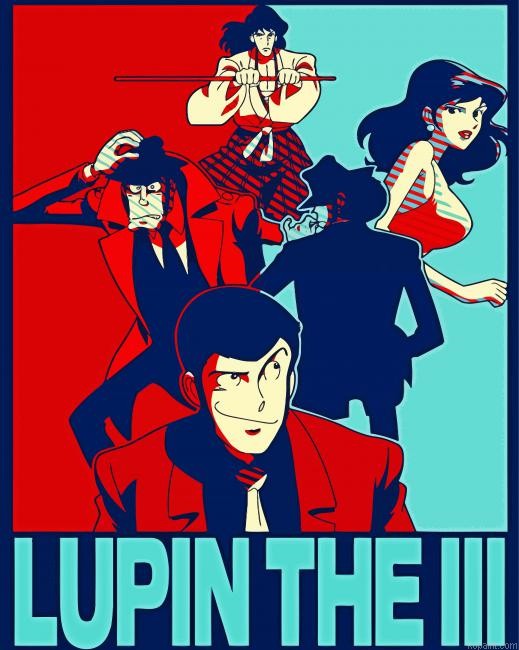 Illustration Lupin Iii Poster Painting By Numberss.png