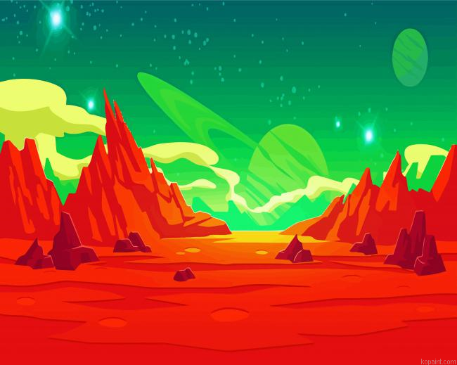 Illustration Mars Planet Painting By Numberss.png