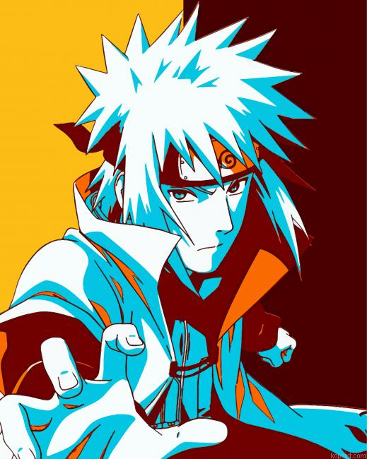 Illustration Minato Namikaze Paint By Numbers