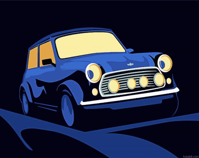 Illustration Mini Cooper Paint By Numbers.png