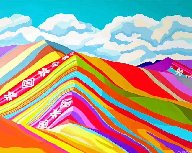 Illustration Rainbow Peru Mountain Painting By Numberss.png